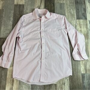 Brooks Brothers Regular Fit Long Sleeve Striped Polos, 16- 2/3, Pink Stripes